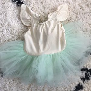 Belle Threads leotard with attached tulle skirt